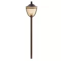 2.3 W Wedge S8 Krypton Textured Tannery Bronze Cast Aluminum Round Path Light | KIC15367TZT