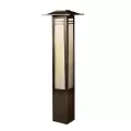 1 W Wedge T5 Xenon Olde Bronze Brass Bollard 15392 Series Path Light | KIC15392OZ