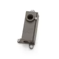1-3/4'' x 2-1/2'' x 5-1/2'' Textured Black Aluminum Alloy For 12 V Junction Box and Fixtures Mounting Bracket | KIC15609BKT