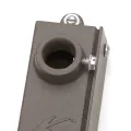 1-3/4'' x 2-1/2'' x 5-1/2'' Textured Black Aluminum Alloy For 12 V Junction Box and Fixtures Mounting Bracket | KIC15609BKT