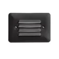 0.86 W 3000K Integrated LED Textured Black Aluminum Louvered 15782 Series Mini Step Light | KIC15782BKT30R