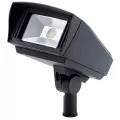 12 W 3000K Integrated LED Textured Black Cast Aluminum 126" x 88 Degrees Large 16022 Series Flood Light | KIC16022BKT30