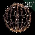 20" Green Foldable 3D LED Sphere | HBLLED20SPHBGR