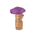 3/4" NPT Red Brass/Stainless Steel 2-Piece 2-Slot Quick Coupling Valve | HTRHQ33DLRC