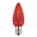 0.58 W SMD C9 E17 Intermediate LED Blue Premium Professional-Grade Retrofit Bulb | HOLLEDC9BLUD