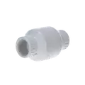 Swing Check Valve, 3/4"Slip White PVC 125 psi 1500 with Flow Control