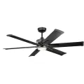 32 to 3 W LED Satin Black Steel Transitional with Down Light Ceiling Fan | KIC300300SBK