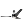70 to 16 W LED Satin Black Steel Transitional with Down Light Ceiling Fan | KIC310155SBK