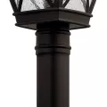 150 W E26 Medium A21 Incandescent Olde Bronze Aluminum 49843 Series Post Light | KIC49843OZ
