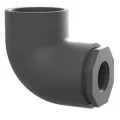 1" x 3/4" Socket x FIPT Gray PVC Schedule 80 90 Degrees Reducer Elbow | S8P90SF131