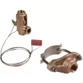 Pitless Adapter, 4" Well Snap-On Lead-Free Bronze BA Series For Well Pumps Clear Hole