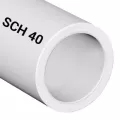 12" x 20' Sch. 40 Bell End White PVC Pipe