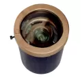 51 W Mr16 Solid Bronze CWL Series Well Light With Grate | CWLMR16G