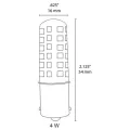 Lamp, 4 W BA15s Bayonet 80+ 320 Lumens 2800K LED Encapsulated