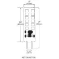 Lamp, 3 W Bi-Pin GY.6.35 80+ 280 Lumens 2700K LED Encapsulated