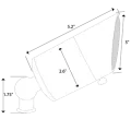 Up Light, 10 W 25° Beam 3000K Integrated LED Powder Coated Dark Bronze Cast Aluminum