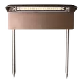 Path Light, 4 W Integrated LED 2700K Weathered Brass Cast Brass