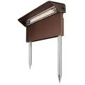 Path Light, 4 W Integrated LED 2700K Weathered Brass Cast Brass