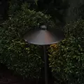Path Light, Ceramic Bi-Pin G4/GY6.35 Socket LED Weathered Brass Cast Brass