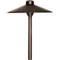Path Light, Ceramic Bi-Pin G4/GY6.35 Socket LED Weathered Brass Cast Brass