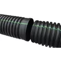 Drain Pipe, 6" x 20' Dual Wall Solid w/ST Coupler HDPE | 06150020WCDW