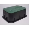 DURA RECT VALVE BOX GREEN W/GREEN LID | DUB1216
