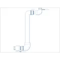 Swing Joint, 1" x 12"MIPT x Female Slip Standard Unibody