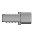 Sch 40 PVC Insert Adapter 1" Insert x Spigot Spgxins | 460-010G