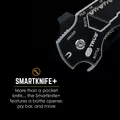 Smart Knife, 1.75" W X 4.375" Close X 6.875" L Open X 0.5" D 420 Stainless Steel Anodized Aluminum | TU6869