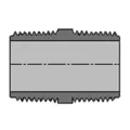 Sch 80 PVC Nipple 1" x 2" Plain End | 884-020P