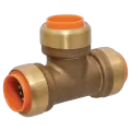 Tee, 1/2" x 1/2" x 1/2" Push x Push x Push Brass | B097200PW