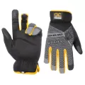 Gloves, Medium Knitted Synthetic Leather Palm Open Cuff | 122M