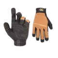 Gloves, Large Padded Synthetic Palm Elastic Hook And Loop Cuff Flexible | 124L