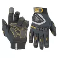 Gloves, Medium Knitted Synthetic Leather Palm Birdeye Mesh Fabric Back Elastic Cuff | 162M