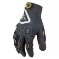 Gloves, X-Large Knitted Synthetic Leather Palm Birdeye Mesh Fabric Back Elastic Cuff | 162XL