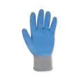 Gloves, Large Cotton/Polyester Knit Natural Latex Rubber Dip Palm Bluegripper | 2030LG