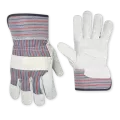 Gloves, Split Leather Back Cotton Back Rubberized Cuff | 2046