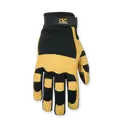 Gloves, Large Pvc Reinforced Palm Neoprene Cuff Lycra Finger Side Panel Leather Knuckle Wrist Cuff | 275L