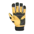 Gloves, Large Pvc Reinforced Palm Neoprene Cuff Lycra Finger Side Panel Leather Knuckle Wrist Cuff | 275L