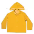 Rain Suit, Large Yellow Pvc With Polyester Backing | R101L