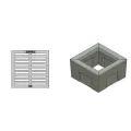 OldCastle Christy V64 Square Drain Box Concrete 18-3/4" x 18-3/8" x 12" | CRSV64