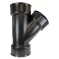 Wye, 4" Bell x Bell HDPE Poly Water Tight, 45 Degrees | 0480WT