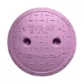 NDS Round Pro-Spec Overlapping Cover Purple 6", W 6-1/2" x L 6-1/2" x H 3/4" | 107CR