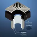 Sinnov 6" Paver Drain Grate Stainless Steel | SINDRSTL1