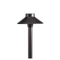 Alliance Outdoor Lighting AL150 Area Light Hat Black Overcoat 6.25”, Brass Construction, Includes A Frosted & Clear Lens