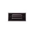 Alliance 6" Integrated LED Panel Louvered CAST Brass Faceplate, 25" Lead, Black | SL25-LED-BLK
