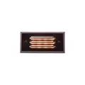 Alliance 6" Integrated LED Panel Louvered CAST Brass Faceplate, 25" Lead, Black | SL25-LED-BLK