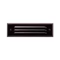 Alliance 9.5" Integrated LED Panel Louvered CAST Brass Faceplate, 25" Lead, Black | SL35-LED-BLK
