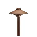 Alliance Path Light Sand Cast Bz No Lamp No Lamp, 8.5" Ground Stake, Wire L Ead (25'), Hat Dia 6", 18" Stem 22" | HSCPL1