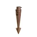 Alliance Path Light Sand Cast Bz No Lamp No Lamp, 8.5" Ground Stake, Wire L Ead (25'), Hat Dia 6", 18" Stem 22" | HSCPL1